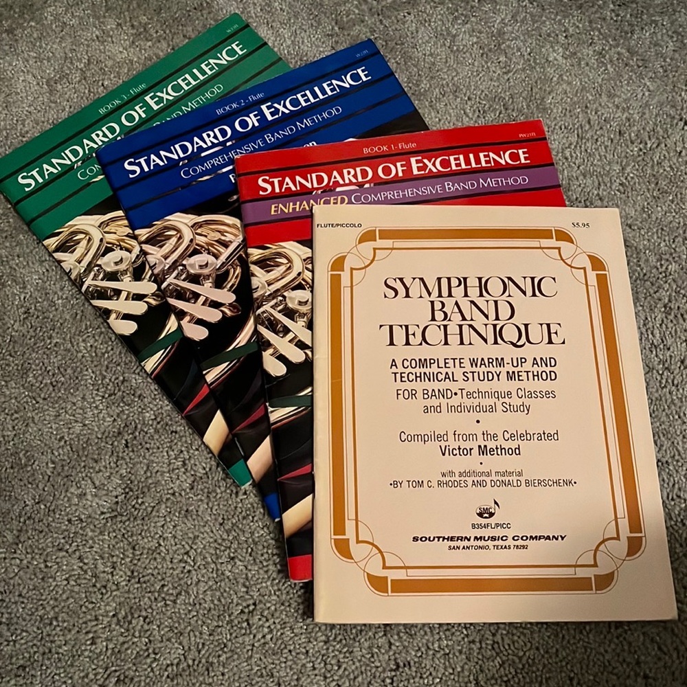 Standard of Excellence for Flute Books 1-3, plus Symphonic Band Technique